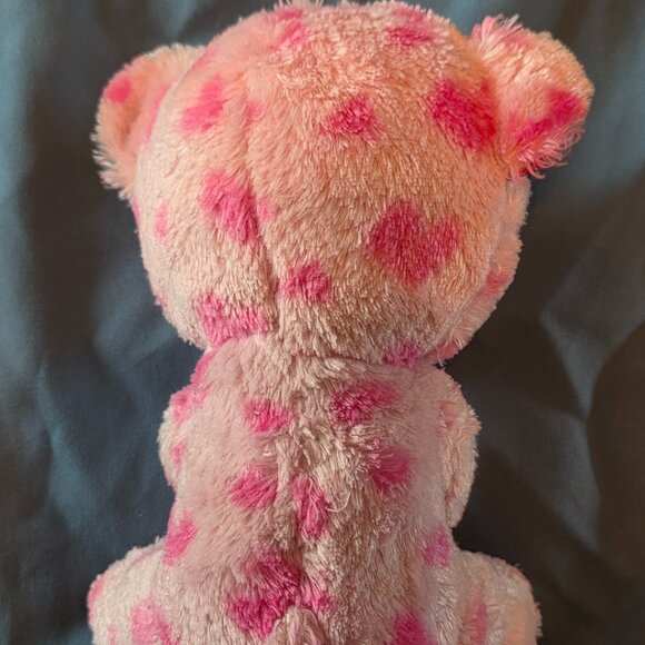 Ty Beanie Boo Sweetikins Teddy Bear Plush Valentines Pink Red Heart 2014 Toy 6" - Picture 3 of 5